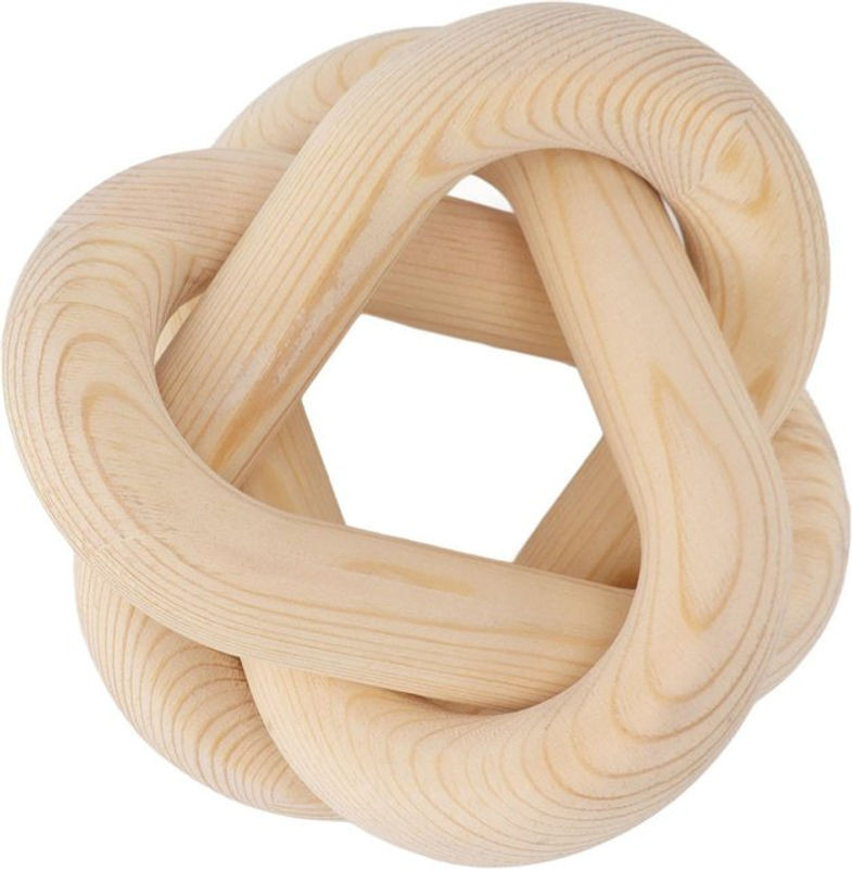 Dekorative Holzkette mit 3 Gliedern von OutsideWorld in Natur für dein Zuhause und Café - Bild 1