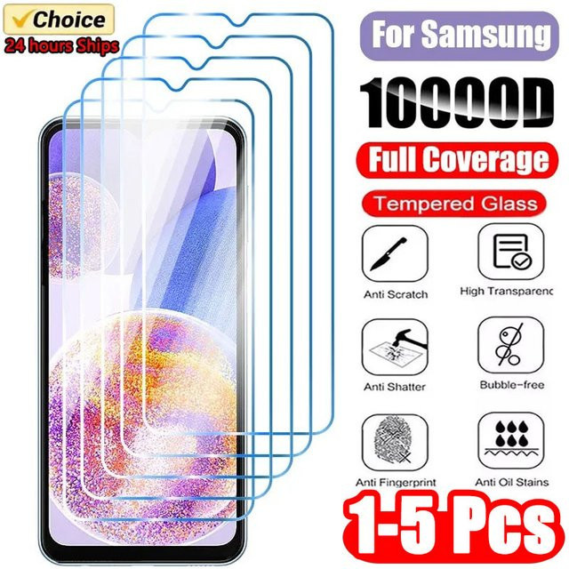 Samsung Galaxy Screen Protector aus gehärtetem Glas, transparent, passend für A14 A54 A53 A13 A33 A34 A52S 5G A52 A73 A21S A51 A72 - Bild 1