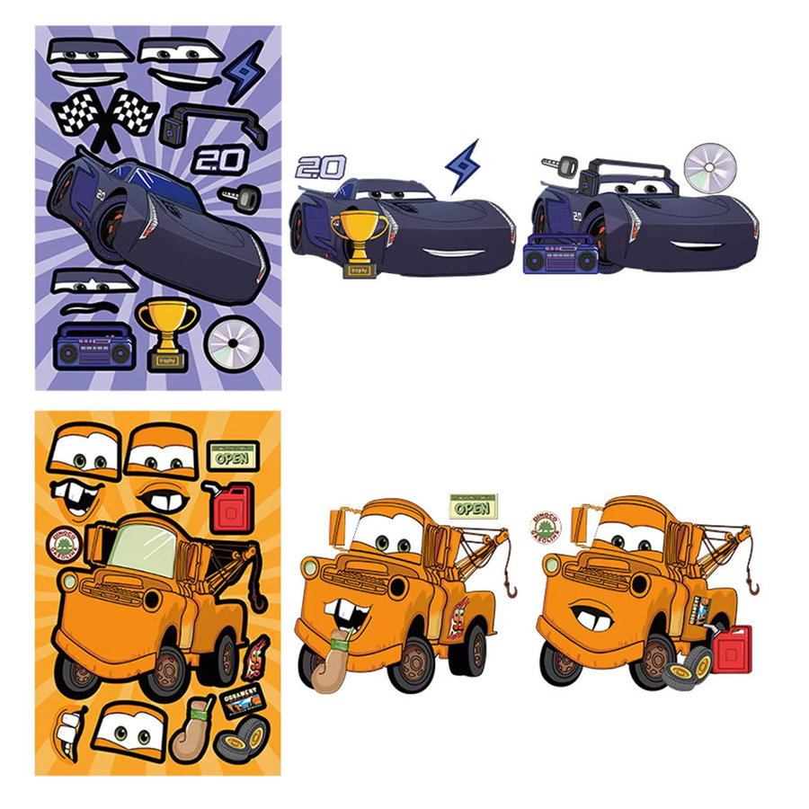 Disney Cars Lightning McQueen Puzzle-Aufkleber, 16-teiliges Set - Bild 3