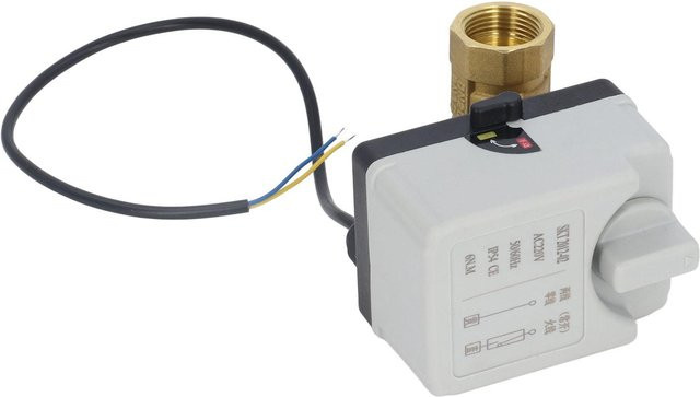 Sonoff Motorisierter Kugelhahn 2-Wege 2-Draht Messing Grau DN20 AC220V Normal Offen zur Steuerung - Bild 1