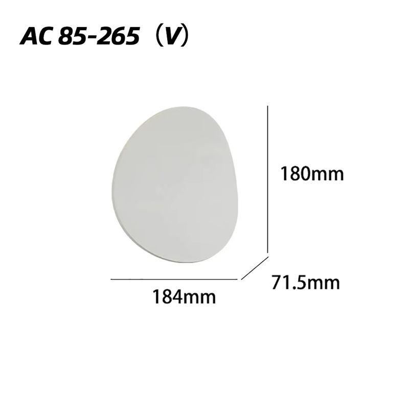 SUNMEIYI Moderne LED Außenwandleuchte aus Aluminium in Weiß, IP66 Wasserdicht, 7W für Garten, Balkon und Innenhof - Bild 2