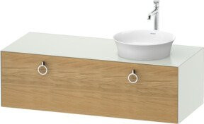 Duravit Waschtischunterschrank White Tulip in Weiß matt, Wandmontage, Breite: 130 cm, Tiefe: 55 cm, Höhe: 40,8 cm - Bild 1