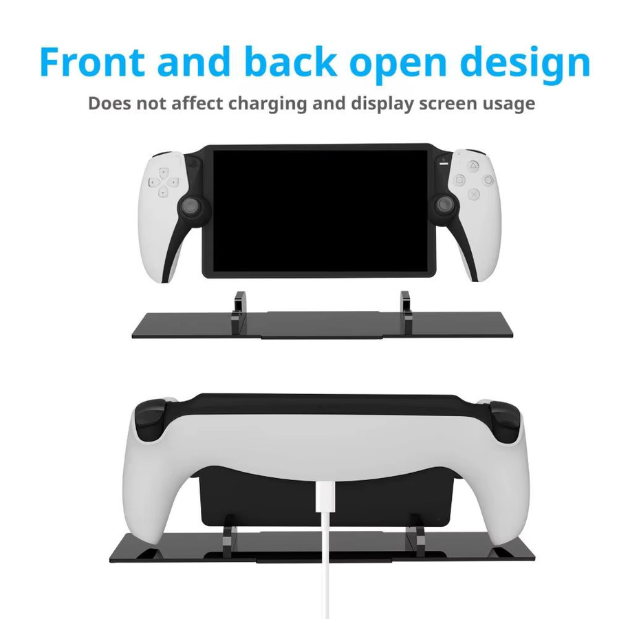 Desktop-Ständer für PS Portal Remote Player und Game-Controller-Basis in Schwarz, kompatibel mit 9,7-Zoll-Tablets und Wireless-Tastaturen - Bild 3