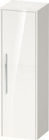 Duravit Halbhochschrank D-Code in Weiß Hochglanz mit 2 Einlegeböden, Wandmontage, B/T/H: 40 x 36 x 132 cm - Bild 1