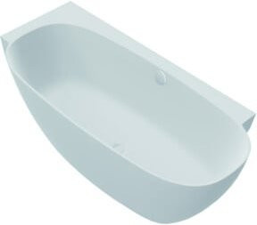 Hoesch Freistehende Badewanne LABRILLIANTE aus Mineralguss, Weiß, Oval, B/T: 180 x 80 cm, links - Bild 1