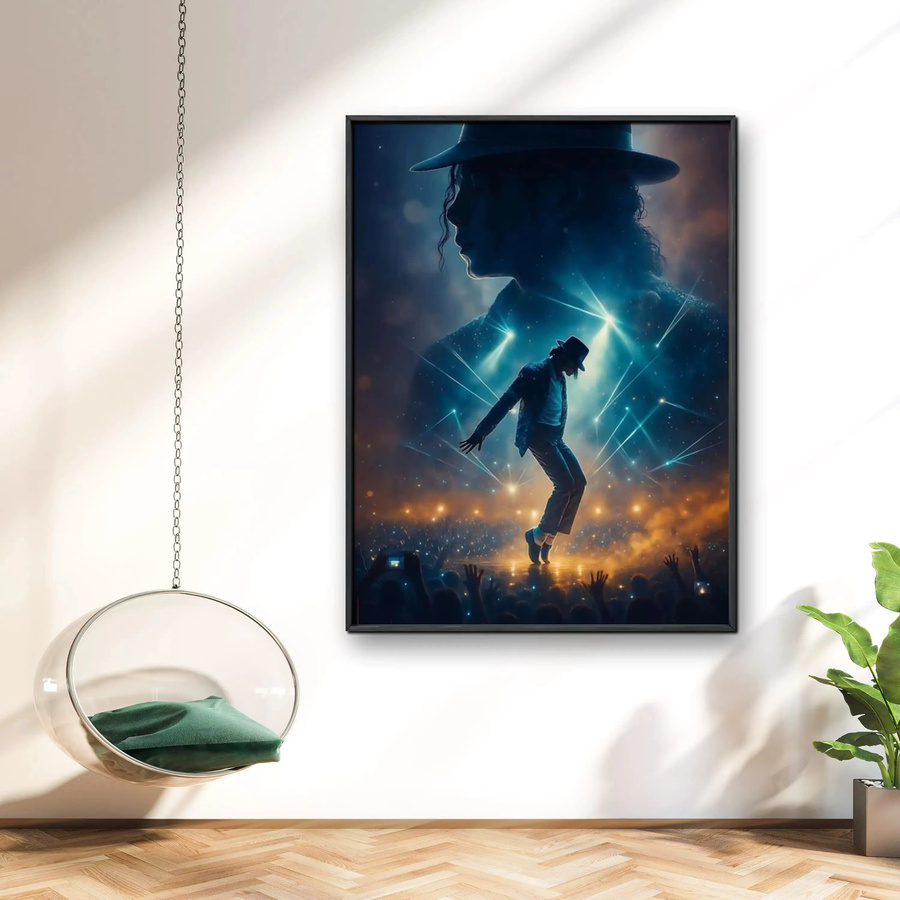 KAYOU Michael Jackson 5D DIY Rundes Diamant-Malset mit Kreuzstickerei und Mosaik-Kunst in Multicolour, B/H: 30 x 20 cm - Bild 2