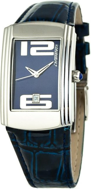 CHRONOTECH Analoguhr, Quarz, Edelstahl, Blau, Unisex - Bild 1