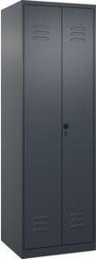 C+P PSA Doppel-Spind Classic PLUS mit 2 Abteilen in Anthrazit, H x B x T: 185 x 60 x 50 cm - Bild 1
