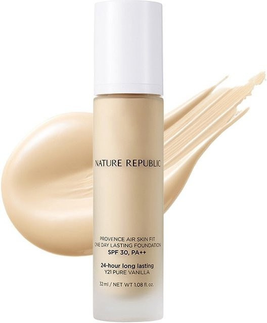 NATURE REPUBLIC Provence Air Skin Fit Make-up, 32 ml, Pure Vanila beige, LSF 30 - Bild 1
