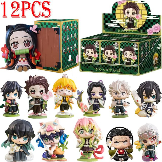 Bandai Demon Slayer Blind Box Figur, Tanjiro Kamado Nezuko, Kunststoff, 10cm - Bild 1
