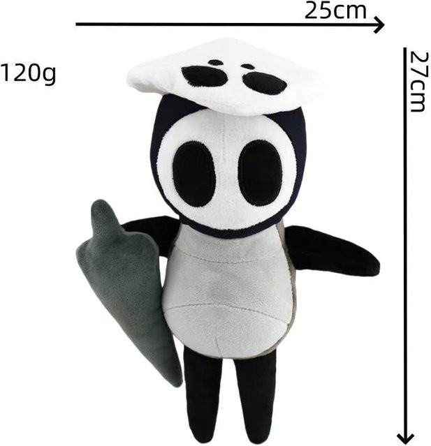 Bliboli Hollow Knight Silk Song Plüschtier, Schwarz, ab 15 Jahren - Bild 1