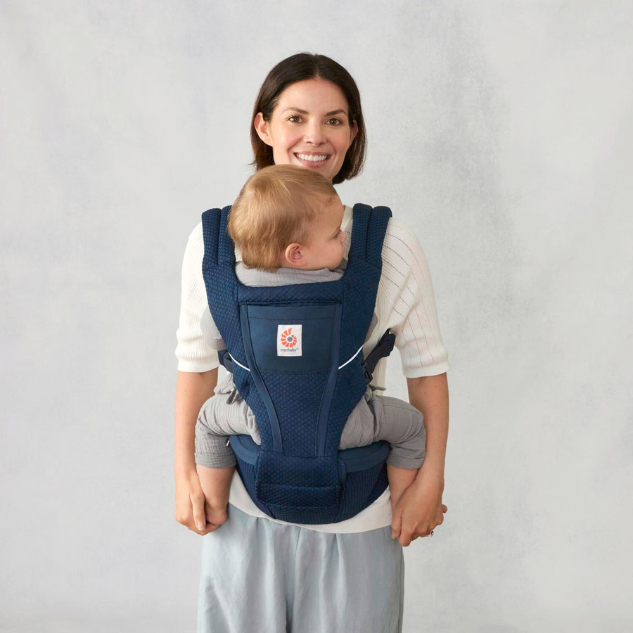 Ergobaby Babytrage Alta Hip Seat in Blau mit Mesh-Einsatz - Bild 3