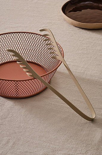 VIKING Pastazange aus Edelstahl in Silber, Gold und Beige, Länge: 27,5 cm - Bild 1