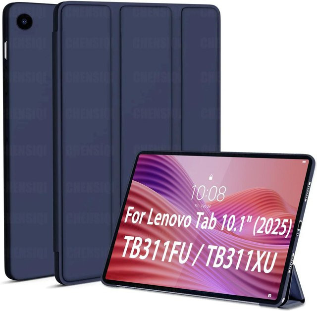 Lenovo Tab 10.1 Schutzhülle TB311FU / TB311XU faltbare Tablet-Hülle mit Auto-Sleep/Wake-Funktion in Dunkelblau - Bild 1