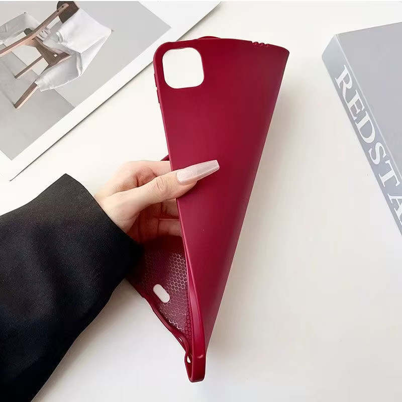 Weiche TPU-Hülle für Apple iPad verschiedene Generationen in Grau und Rot - Bild 3