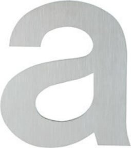 HOPPE OA-Hausnummer E610-621 Buchstabe a aus Edelstahl in Silber matt - Bild 1