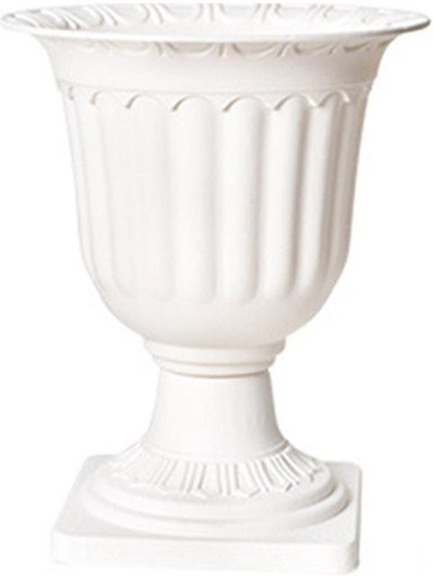 2er-Set PYduole Pflanzgefäße im römischen Stil aus Kunststoff, Weiß, B/T/H: 20,5 x 20,5 x 25 cm - Bild 1