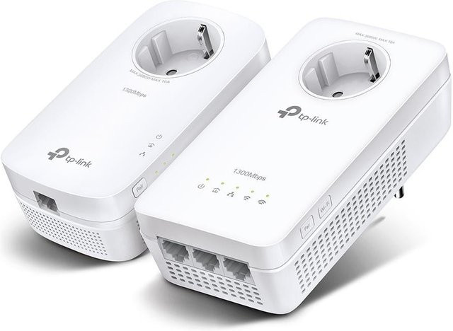 TP-Link TL-WPA1300P KIT Powerline WLAN Kit mit Dual-Band Wi-Fi 5 in Weiß - Bild 1