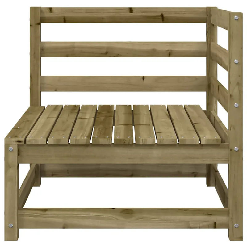 Vidaxl Garten-Ecksofa aus imprägniertem Kiefernholz, B/T/H: 70 x 70 x 67 cm - Bild 7