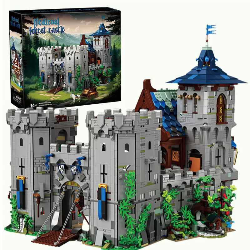 AMAZINGBLOKS Medieval Dschungel Schloss Bausteine Set mit 6640 Teilen, Multicolour, Pädagogisches Spielzeug für Kinder ab 14 Jahren - Bild 4