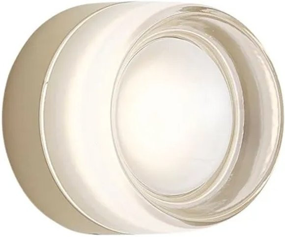 QAZQA Wandleuchte Michele in Beige mit Opalglas, IP44, modern und rund - Bild 1