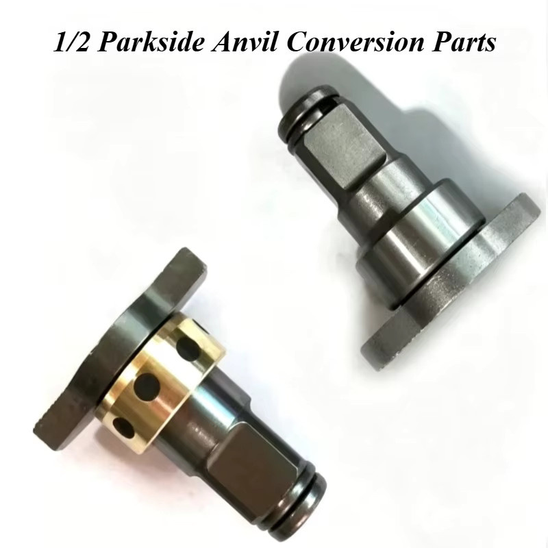 Parkside Ersatzteil-Set für Schlagschrauber: 16mm Spindel Amboss und 1/2 Zoll Elektroschlüssel-Kopf in Silber für die Performance-Modelle B3, C3 und D3 - Bild 2