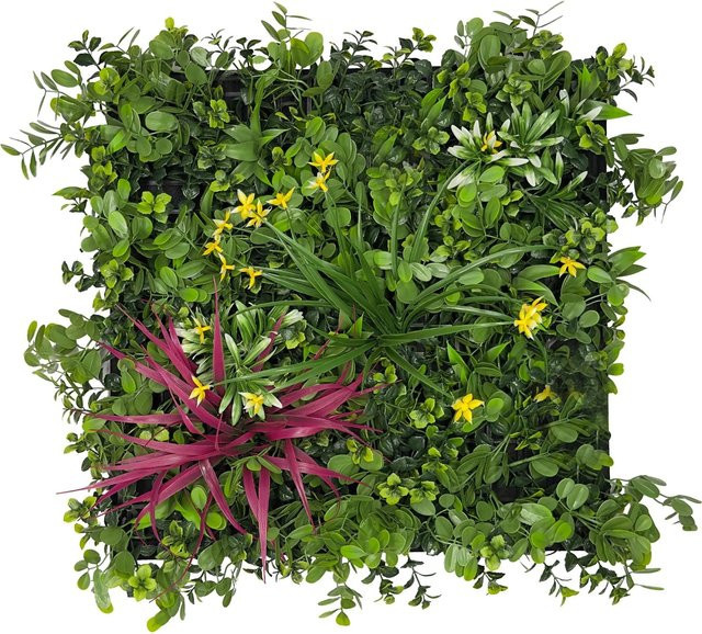 Jangal Wandpaneel Modular Wall Pure Jungle Mixed Flora Grün, B/H: 52 x 52 cm - Bild 1