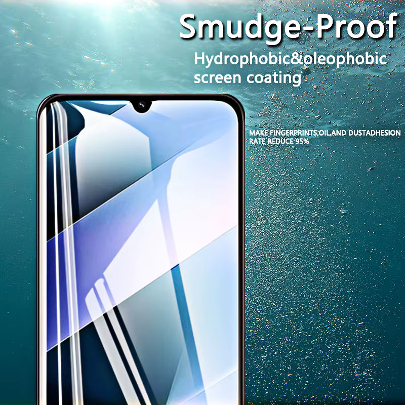 Displayschutzfolie aus gehärtetem Glas für Xiaomi Poco C85 4G, transparent, 9H Härtegrad, kratzfest und fingerabdruckarm - Bild 5