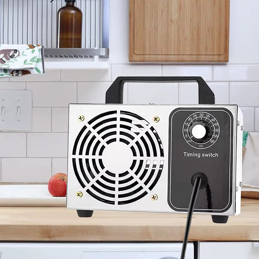 Podofo Ozongenerator Luftreiniger in Silber aus Metall mit 60 g/h zur Entfernung von Formaldehyd, Gerüchen und Rauch für Zuhause, Auto, Büro und Industrie - Bild 2