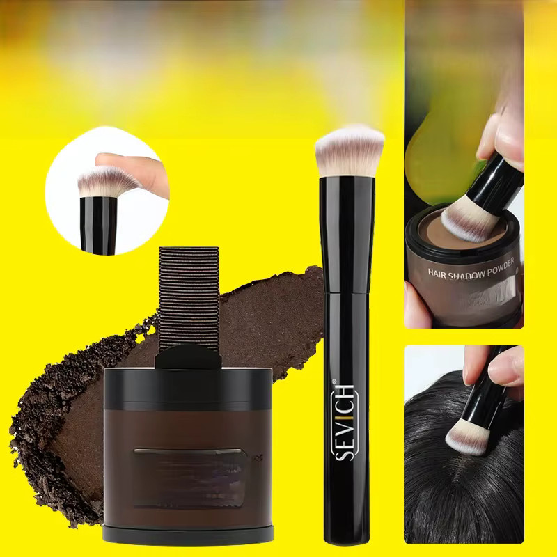 SEVICH Haaransatz-Puder, schwarz, mit Pinsel, matt, Unisex - Bild 7