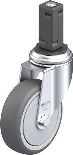 Blickle LKRA-PATH 101KF-11-EV14 Lenkrolle in Grau mit 100mm Rad-Durchmesser und 120kg Tragfähigkeit - Bild 1