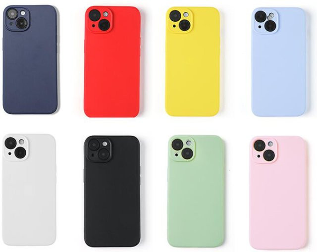 Luxuriöse Flüssigsilikon-Handyhülle für iPhone 11, 12, 13, 14, 15, 16 Pro Max und Plus in Bonbonfarben mit weicher Rückseite - Bild 1