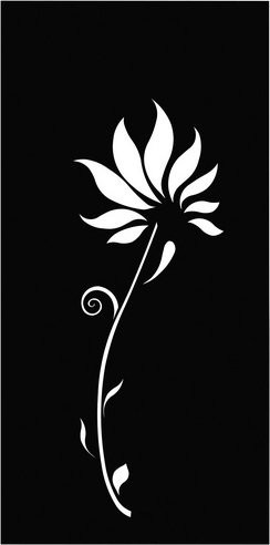 FLORAWORLD Sichtschutz Lilie aus Stahl in Grau, H x B: 178 x 90 cm - Bild 1