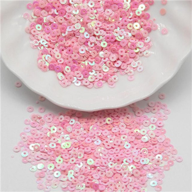 Runde Pailletten für DIY-Handwerk und Kleidung Dekoration Pink 5mm 1000 Stück von chen-wei - Bild 1