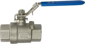 Riegler Edelstahlkugelhahn 2-teilig in Silber, G 3/8, brushed steel - Bild 1
