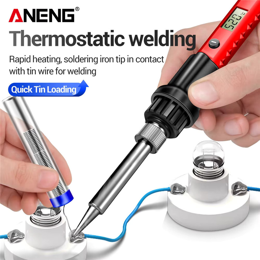 ANENG Elektrischer Lötkolben SL105 mit Digitalanzeige und einstellbarer Temperatur für Schweißreparaturen - Bild 3