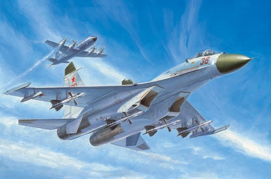 Trumpeter Russian Su-27 Early type Fighter, Fahrzeuge, Grau - Bild 1