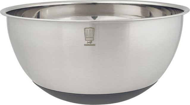 Fackelmann Chefkoch Schüssel aus Edelstahl in Silber mit rutschfester Basis, 4 l - Bild 1