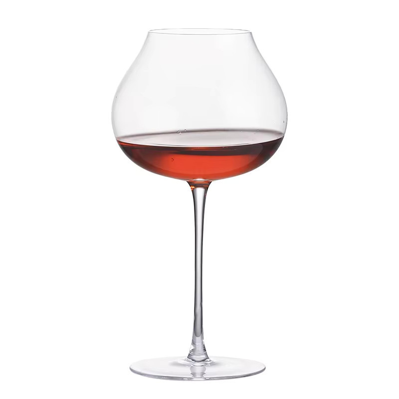 Handgefertigtes Burgunderglas aus transparentem Kristall für Wein - Bild 4
