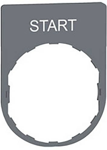 Schneider Electric Schildträger ZBYP2303C0 aus Kunststoff, Grau, 10 Stück - Bild 1