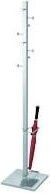 Garderobenständer Kerkmann Slim Line in Silber mit Steinbasis und Haken für Flur und Büro, Höhe: 175 cm, Breite: 30 cm, Tiefe: 30 cm - Bild 1