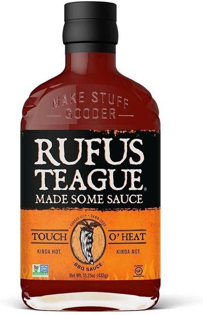 Rufus Teague Touch O' Heat BBQ Sauce Mild-Scharf 423 g - Bild 1