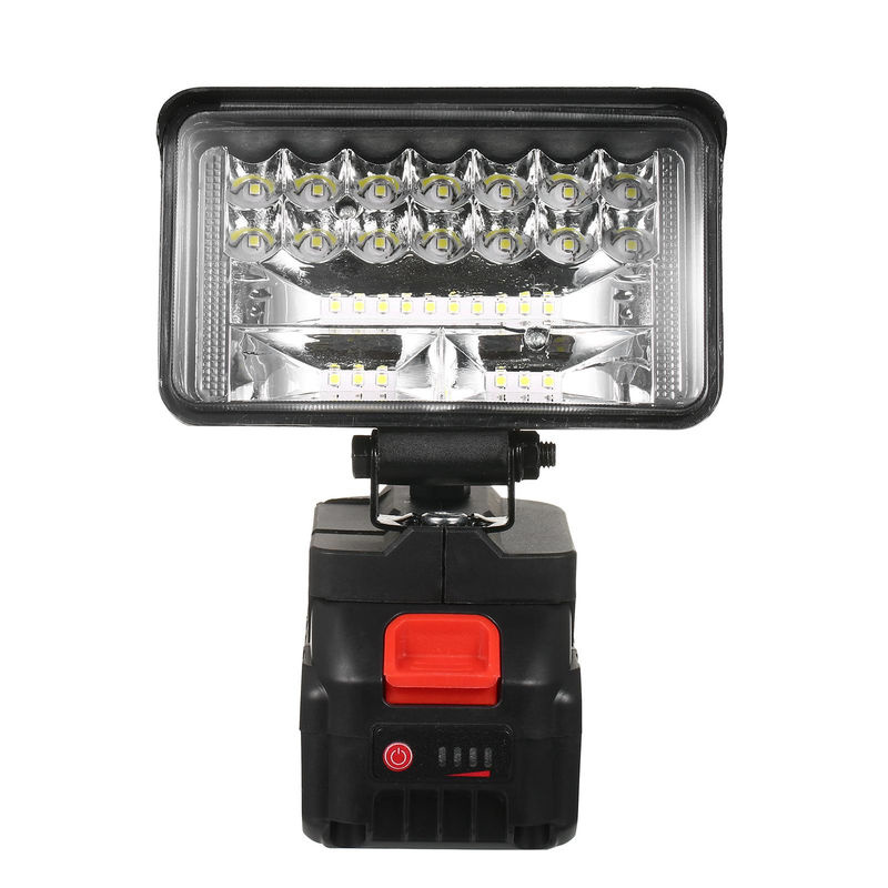 TOMTOP JMS 4-Zoll LED-Arbeitsleuchte für 21V Lithiumbatterien, superhelle Außenbeleuchtung mit 180-Grad-Drehung, Schwarz - Bild 5