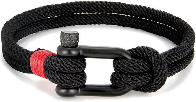 Armband Edelstahl, Schwarz, Unisex, 21cm - Bild 1