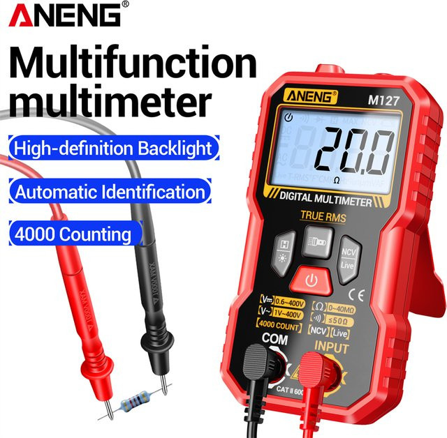 ANENG MINI Multimeter Tester mit NCV-Sensor zur AC/DC Spannungswiderstandsmessung und Nullstrom-Erkennung - Bild 1