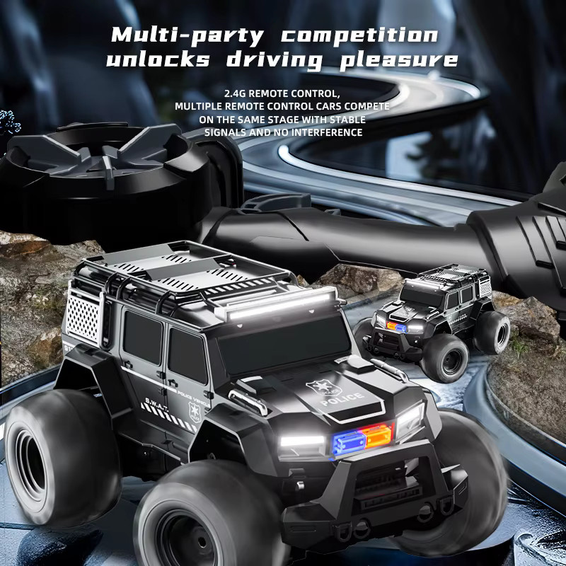 JJRC Amphibisches Polizeiauto, ferngesteuert, mit Licht und Sound - Bild 5