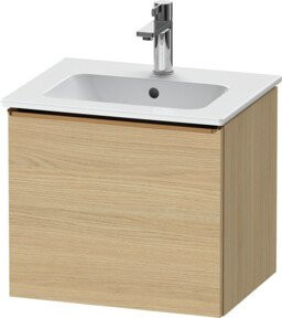 Duravit Waschtischunterschrank D-Neo in Eiche Natur und Weiß, B/T/H: 51 x 40,2 x 44 cm - Bild 1