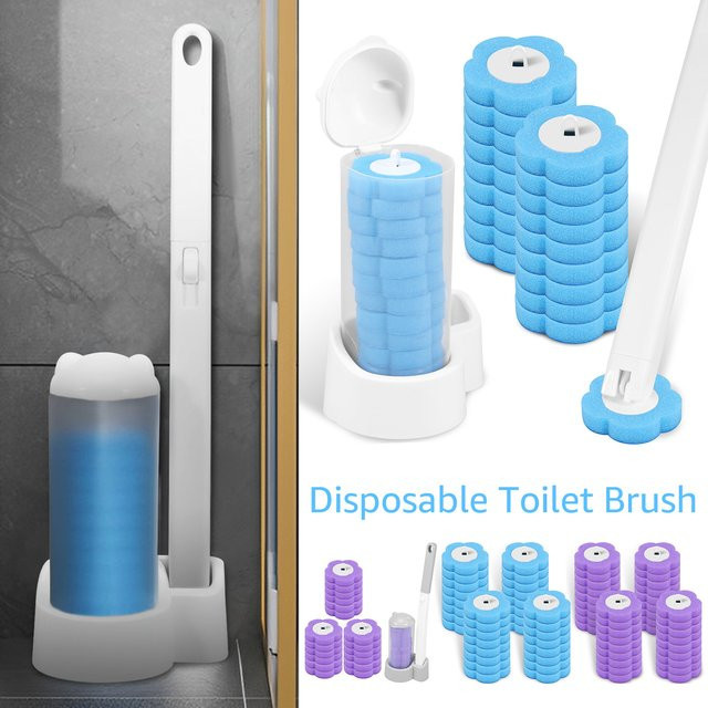 Willstar Einweg-Toilettenbürsten-Set zur Wandmontage mit Nachfüllungen für dein Badezimmer - Bild 1