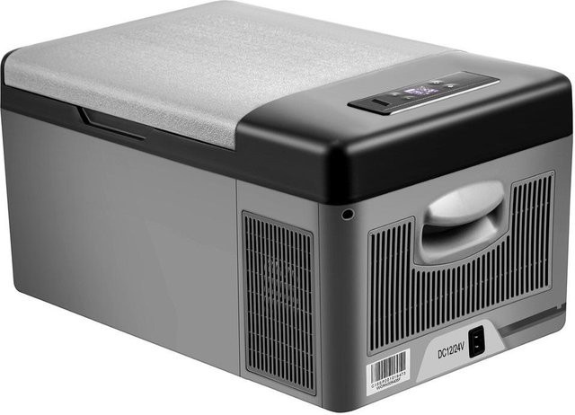 CarvingCenter Kompressor Kühlbox Mini für Fahrzeug und Camping, tragbare Gefrierbox, 15 l, grau - Bild 1
