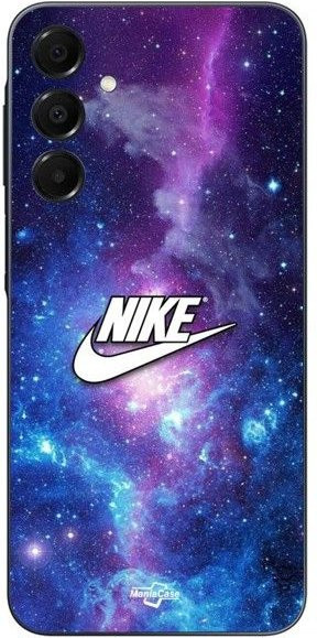 Maniacase Schutzhülle für Samsung Galaxy A15 mit Nike Logo in Weiß, Schwarz und Bunter Bereich - Bild 1